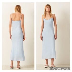 Alix of Bohemia XS Athens Bluejay Slip Dress Light Blue